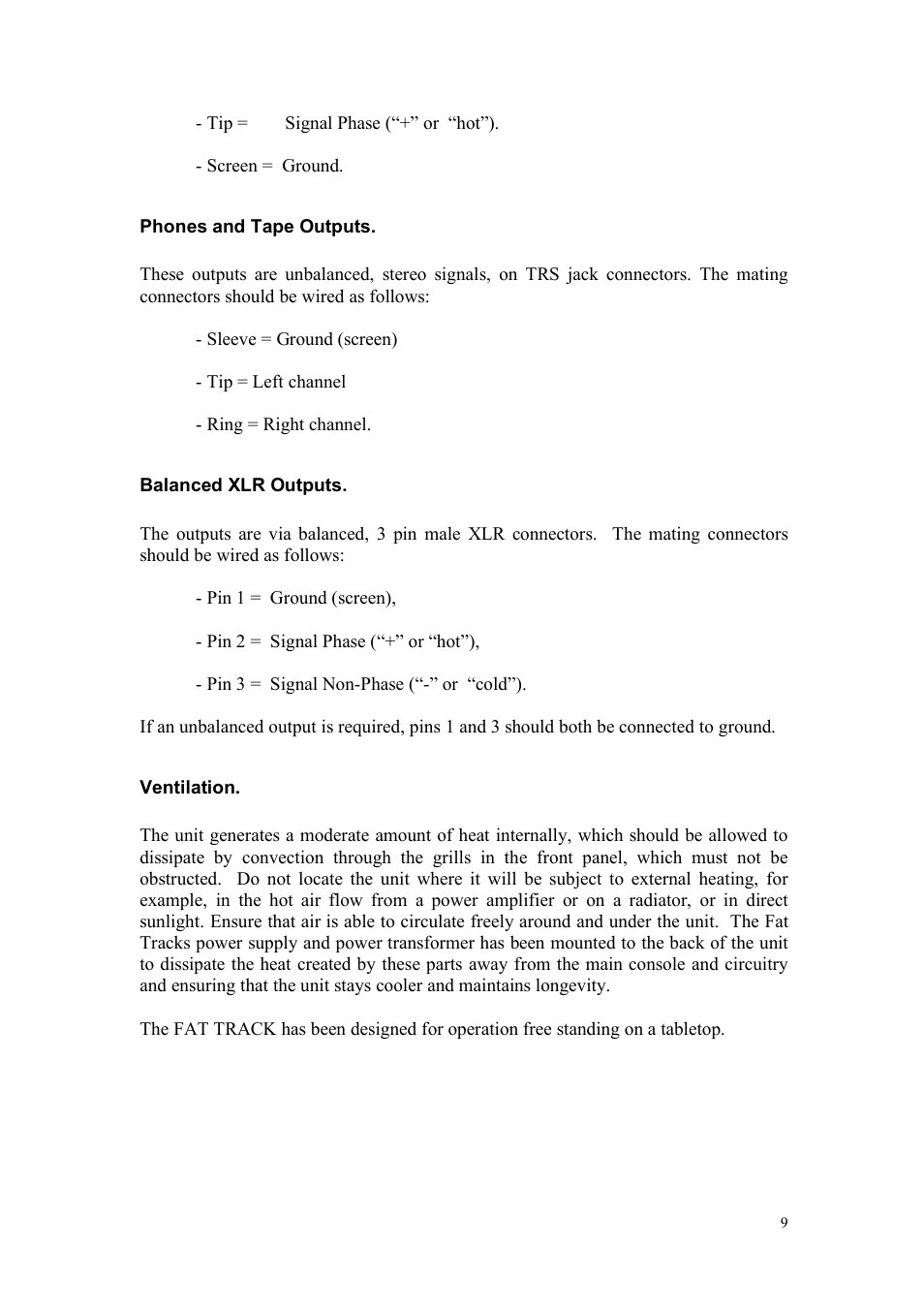 TL Audio Fat Track User Manual | Page 10 / 26