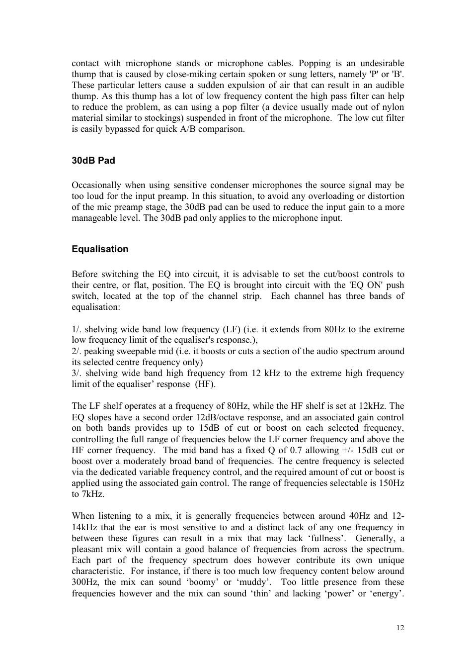 TL Audio Fat Track User Manual | Page 13 / 26