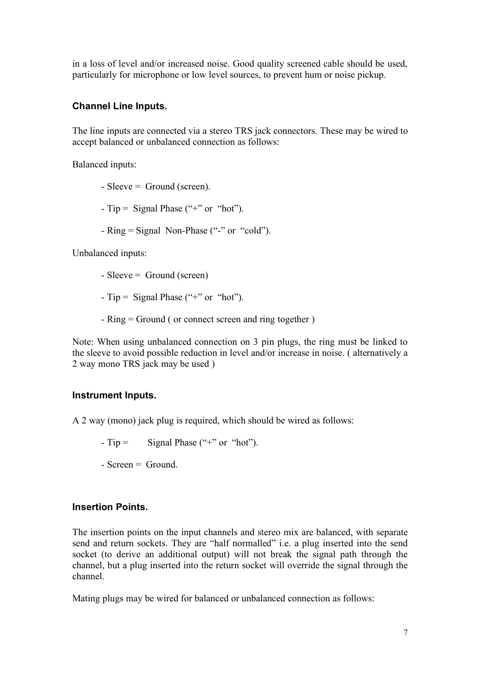 TL Audio Fat Track User Manual | Page 8 / 26