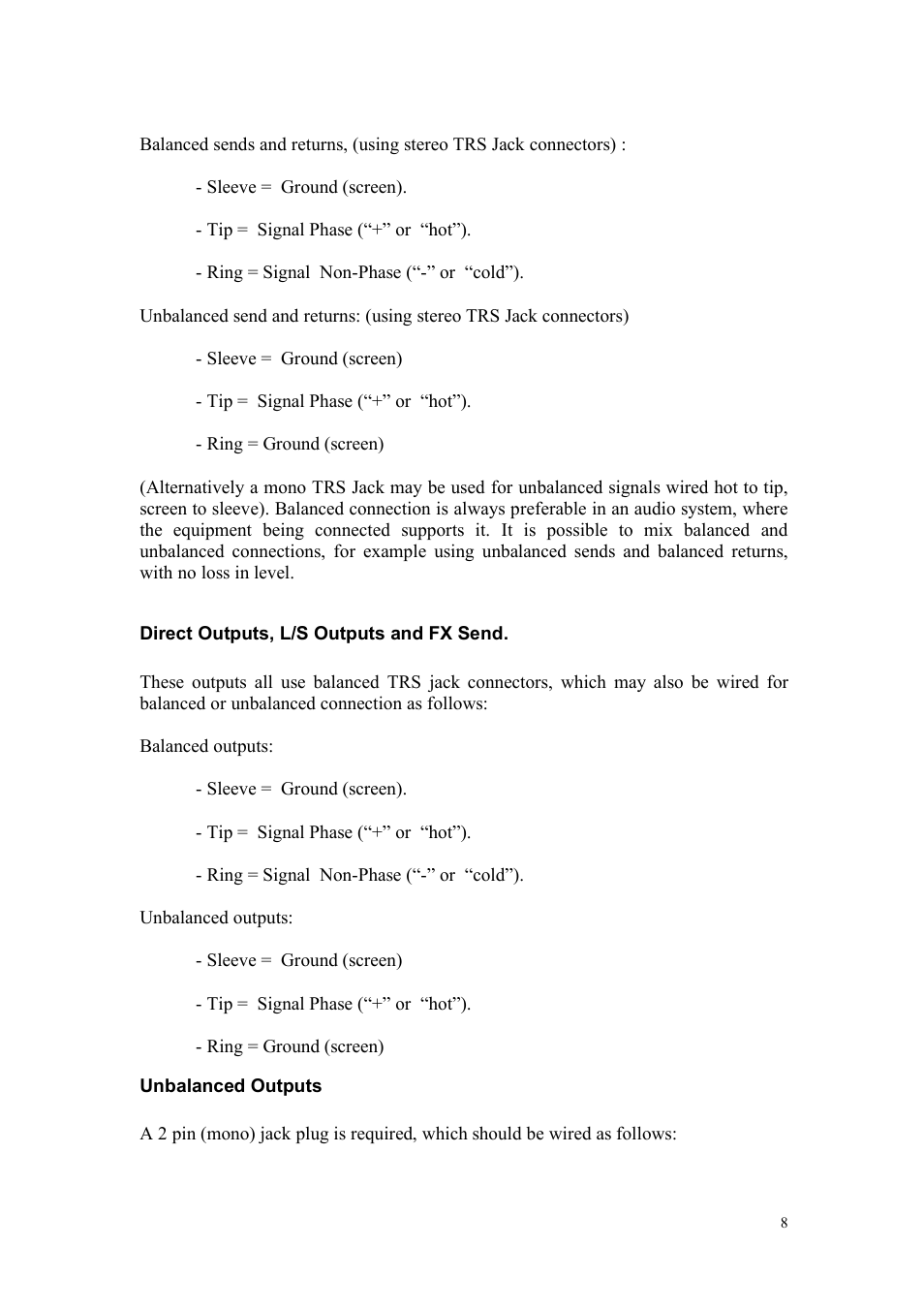 TL Audio Fat Track User Manual | Page 9 / 26