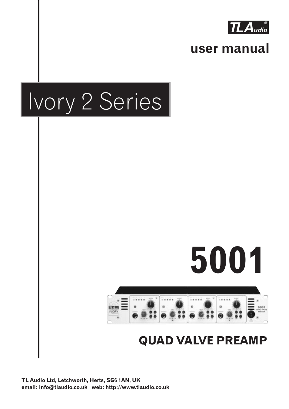 TL Audio 5001 User Manual | 16 pages