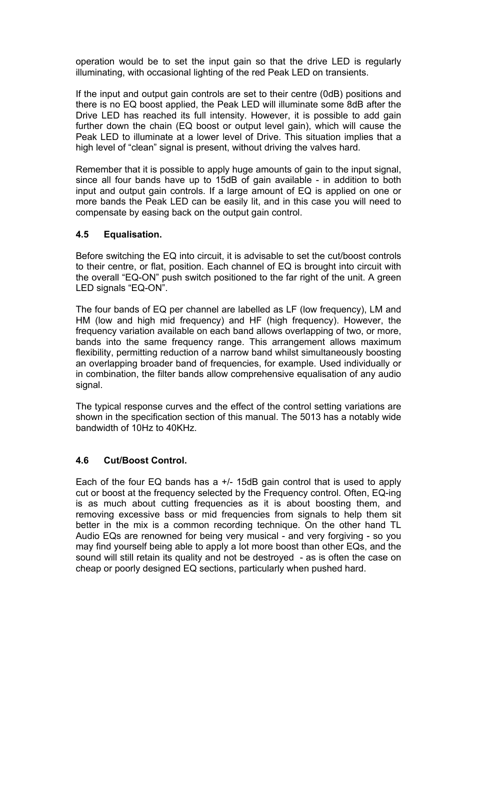 TL Audio 5013 User Manual | Page 11 / 18