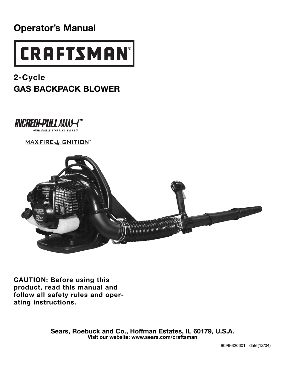 Craftsman 316.79499 User Manual | 22 pages