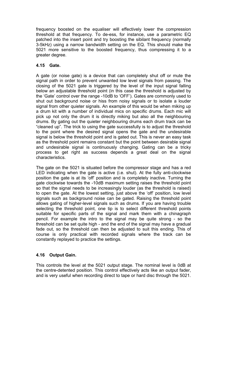 TL Audio 5021 User Manual | Page 17 / 24