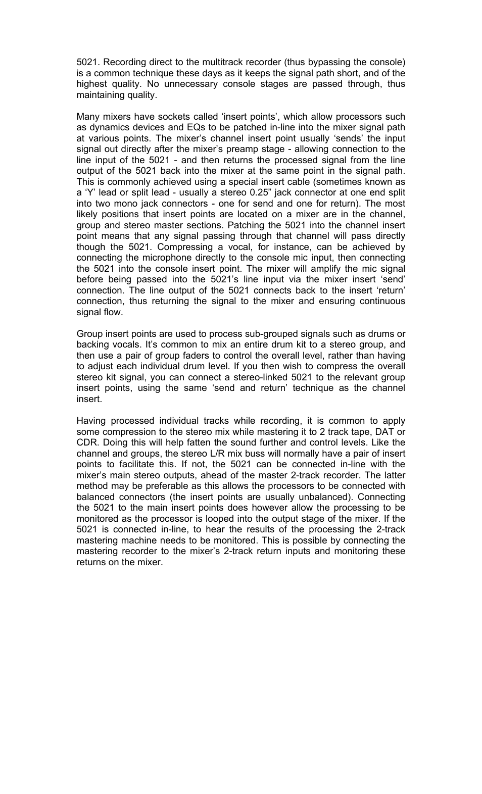 TL Audio 5021 User Manual | Page 19 / 24
