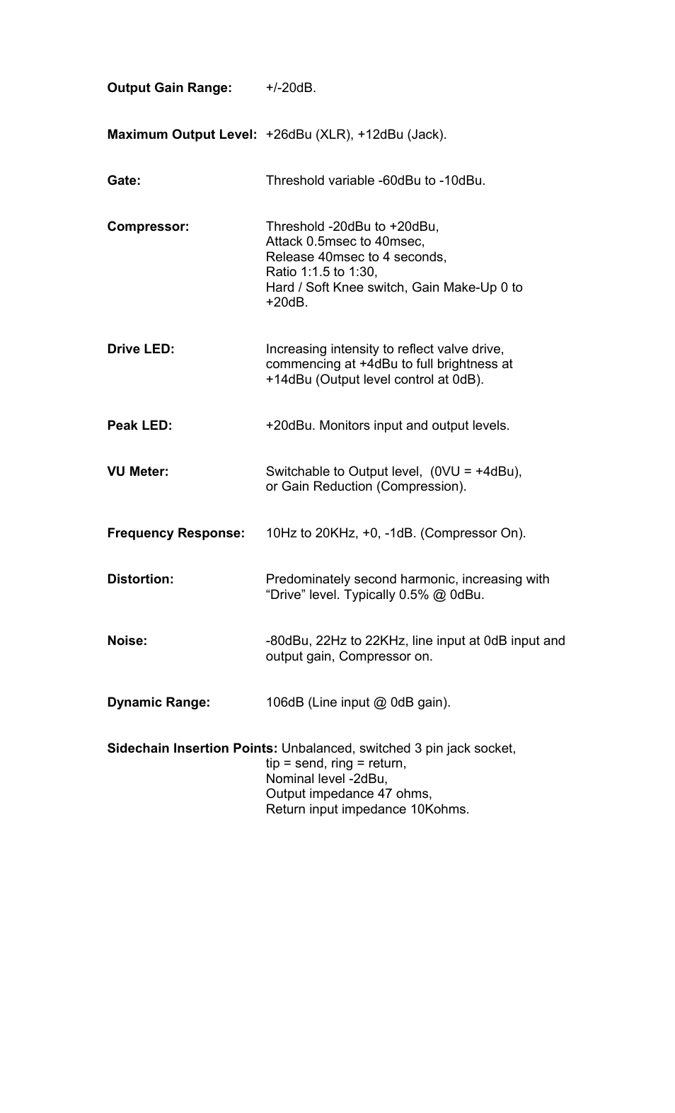 TL Audio 5021 User Manual | Page 22 / 24