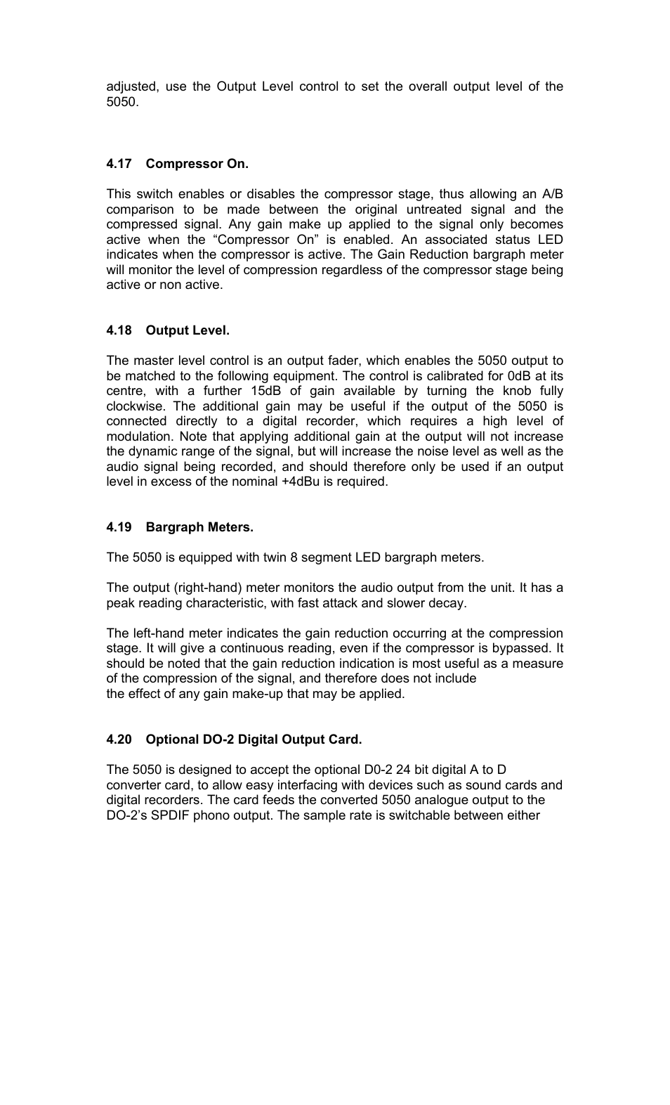 TL Audio 5050 User Manual | Page 16 / 22