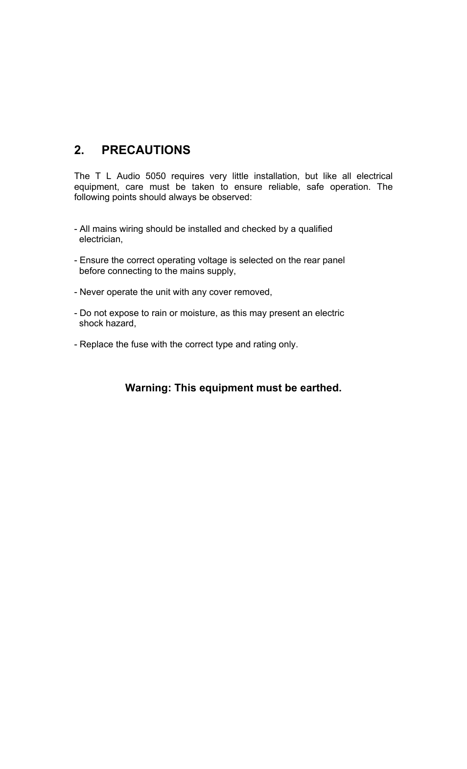 TL Audio 5050 User Manual | Page 6 / 22