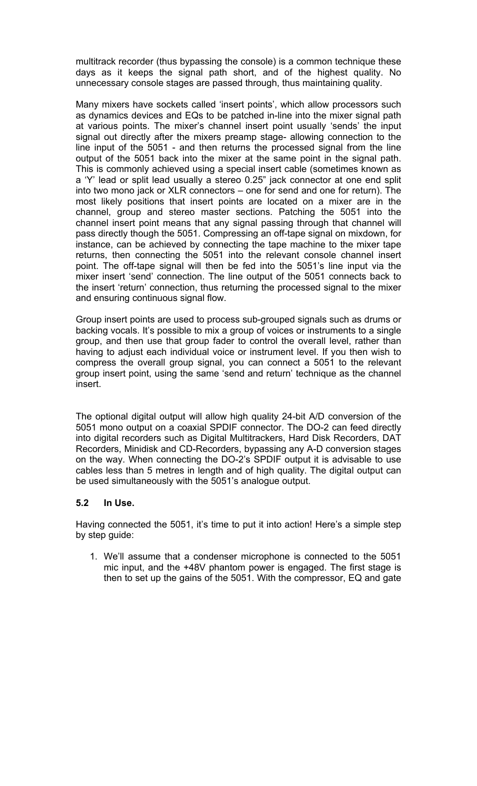 TL Audio 5051 User Manual | Page 21 / 27