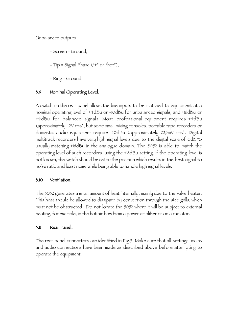 TL Audio 5052 User Manual | Page 11 / 37