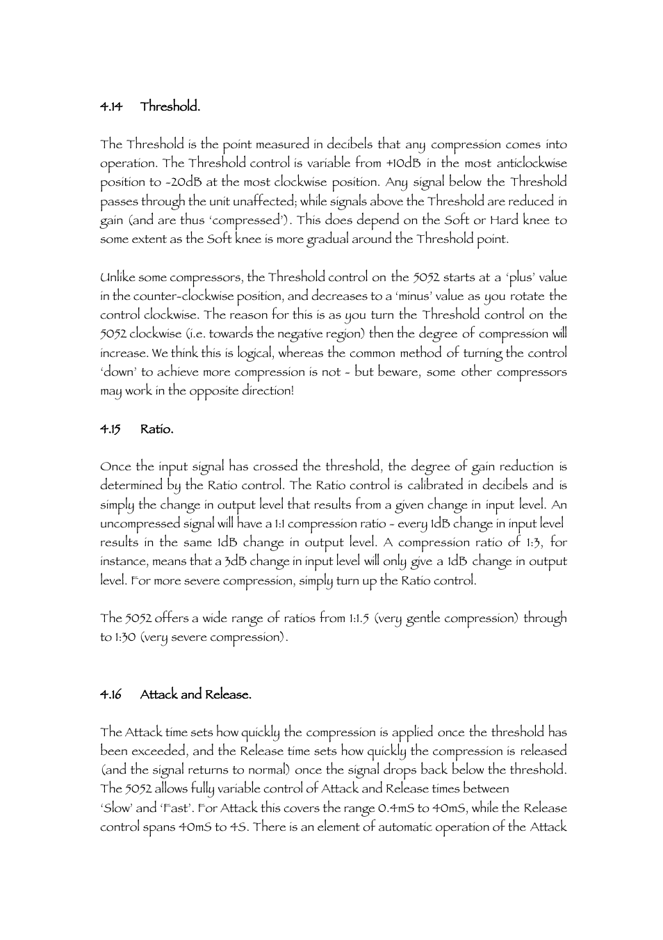 TL Audio 5052 User Manual | Page 17 / 37