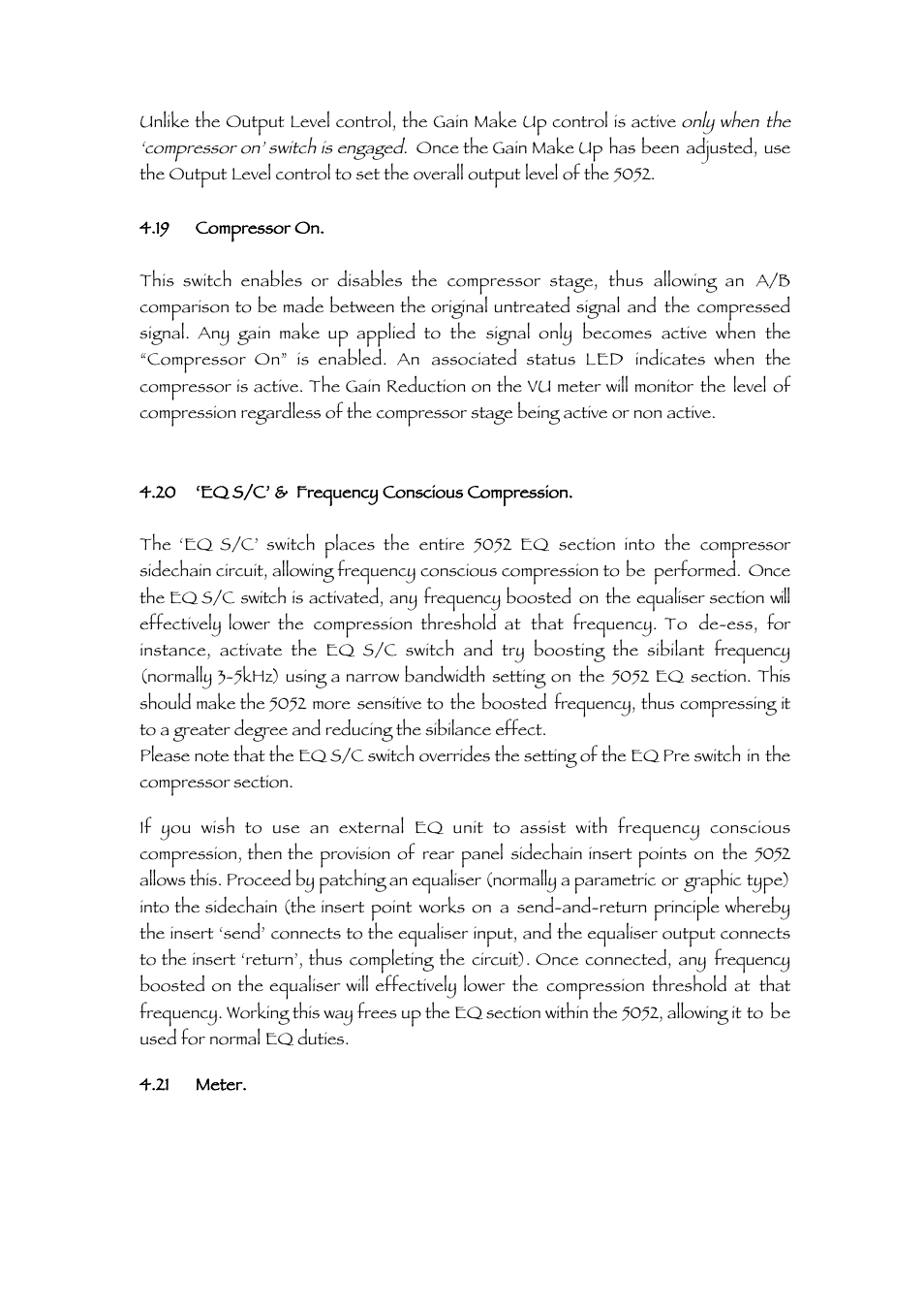 TL Audio 5052 User Manual | Page 19 / 37