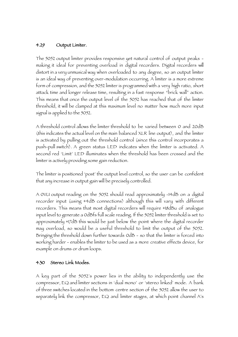 TL Audio 5052 User Manual | Page 23 / 37