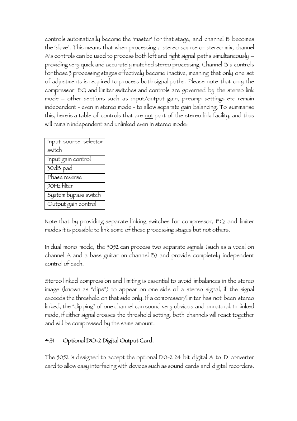 TL Audio 5052 User Manual | Page 24 / 37