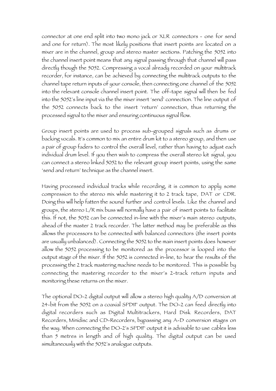 TL Audio 5052 User Manual | Page 26 / 37