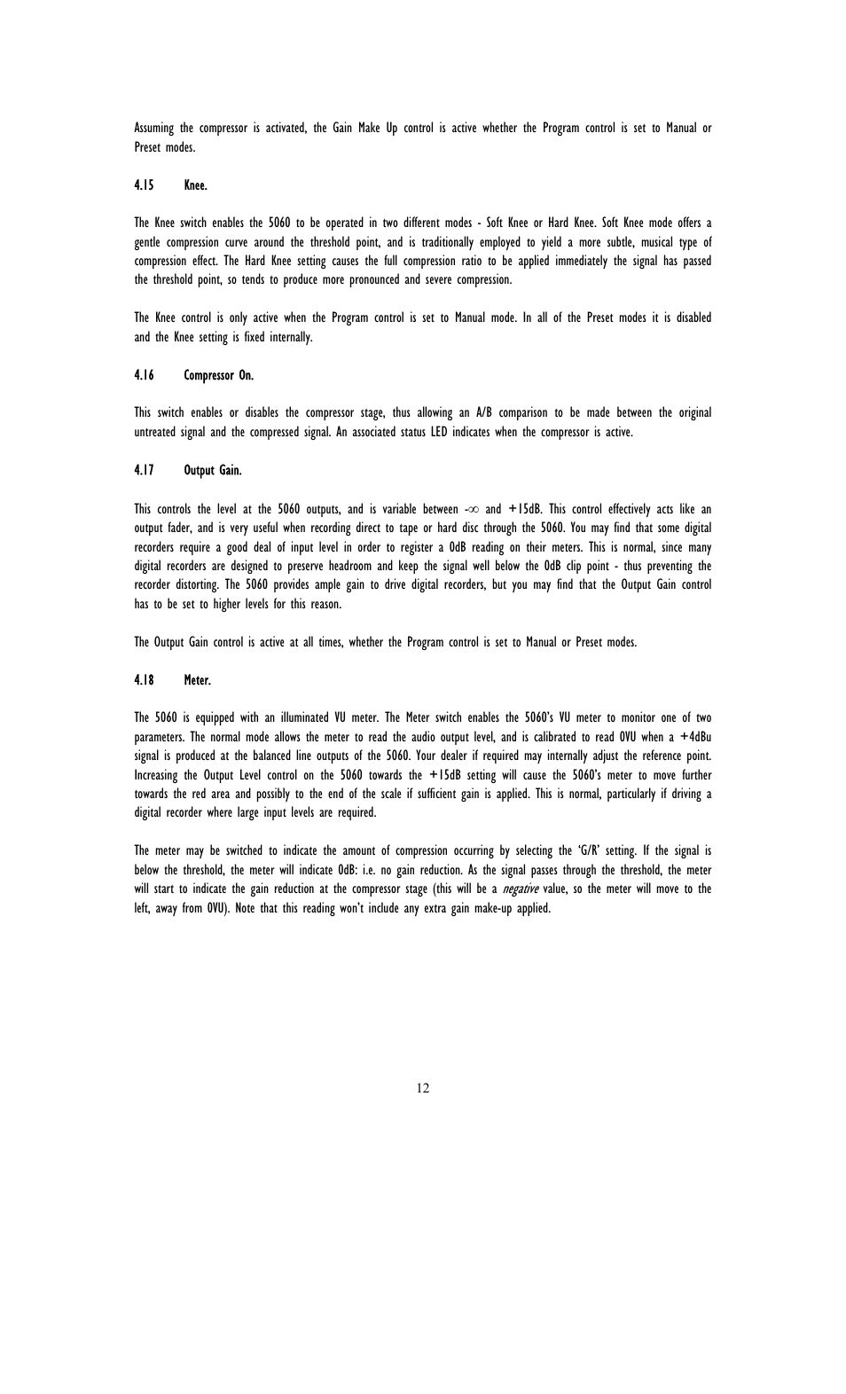 TL Audio 5060 User Manual | Page 16 / 22