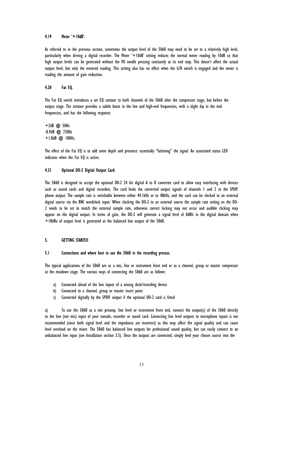 TL Audio 5060 User Manual | Page 17 / 22