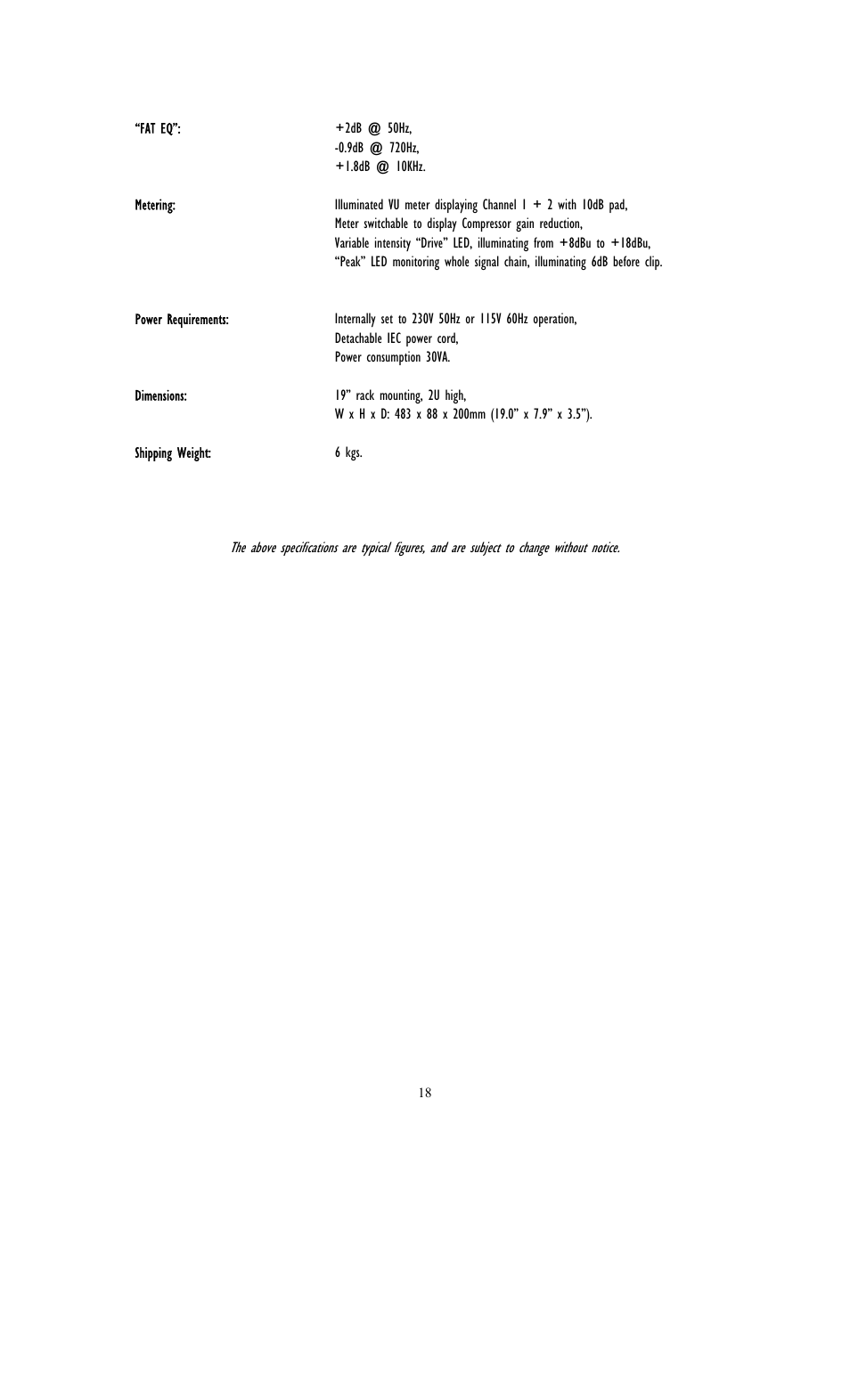 TL Audio 5060 User Manual | Page 22 / 22