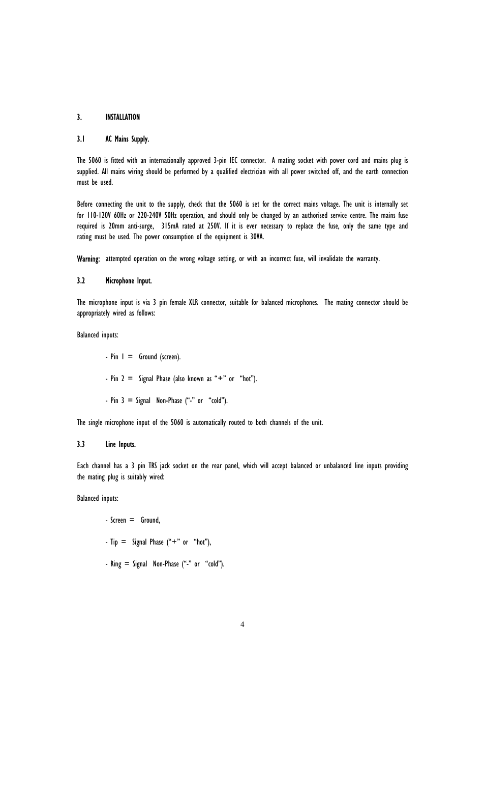 TL Audio 5060 User Manual | Page 7 / 22