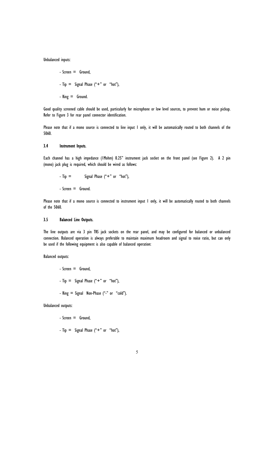 TL Audio 5060 User Manual | Page 8 / 22