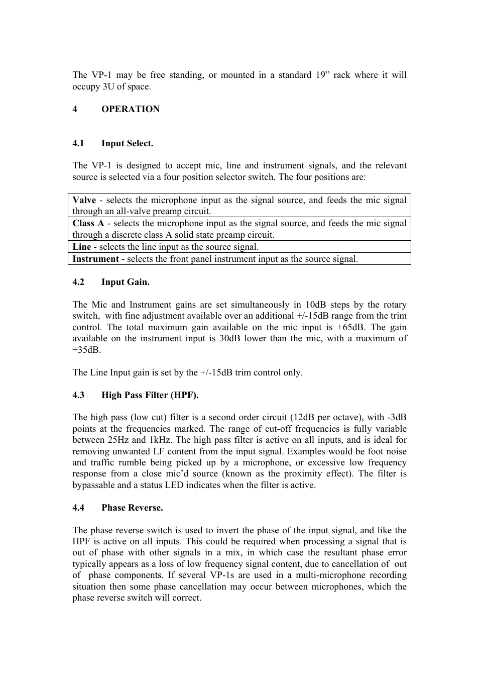 TL Audio VP-1 User Manual | Page 10 / 23