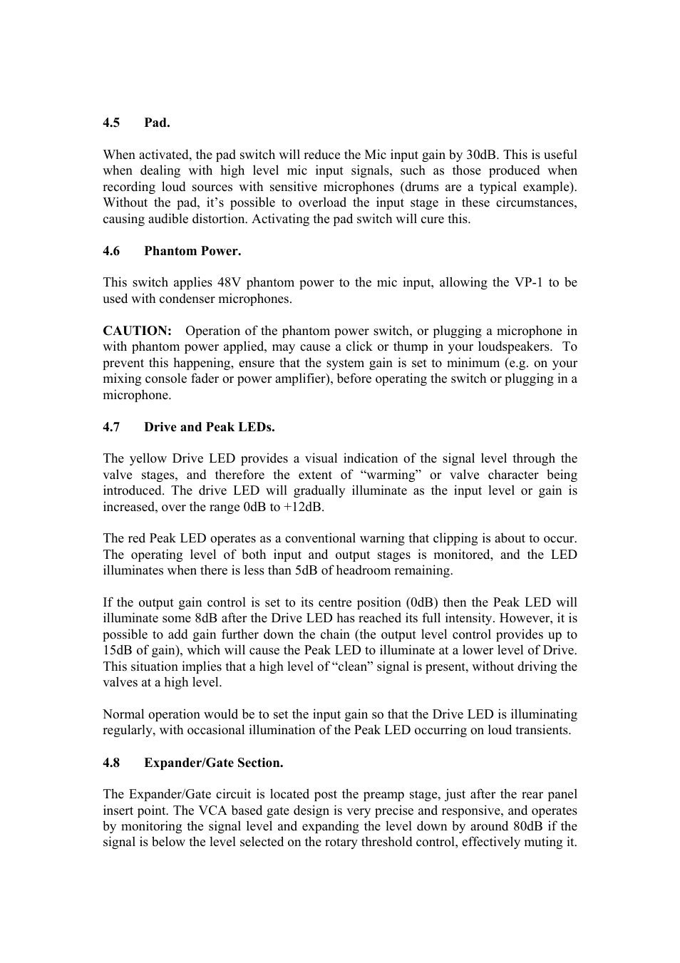 TL Audio VP-1 User Manual | Page 11 / 23