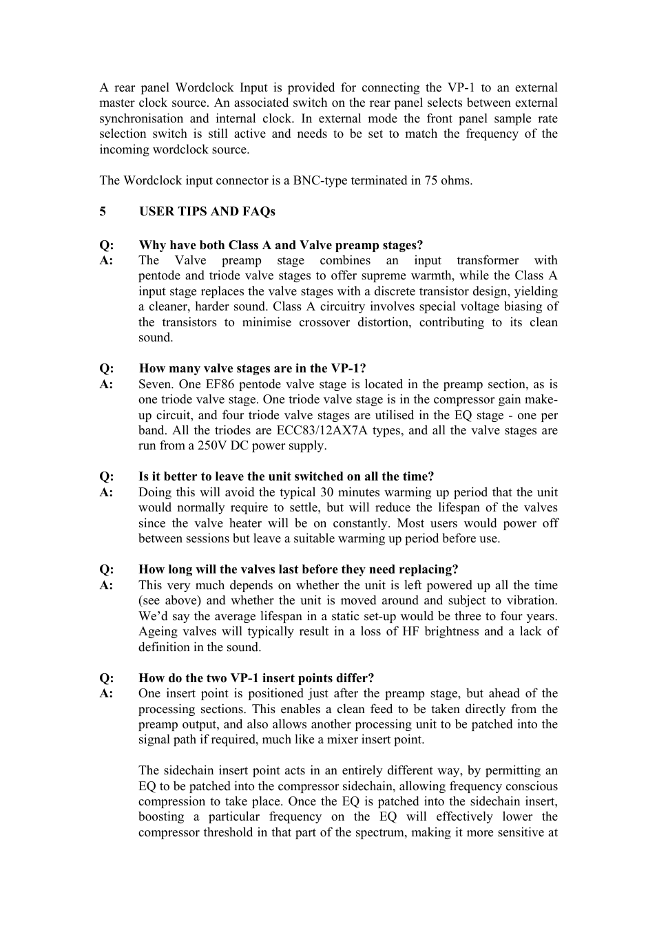 TL Audio VP-1 User Manual | Page 20 / 23