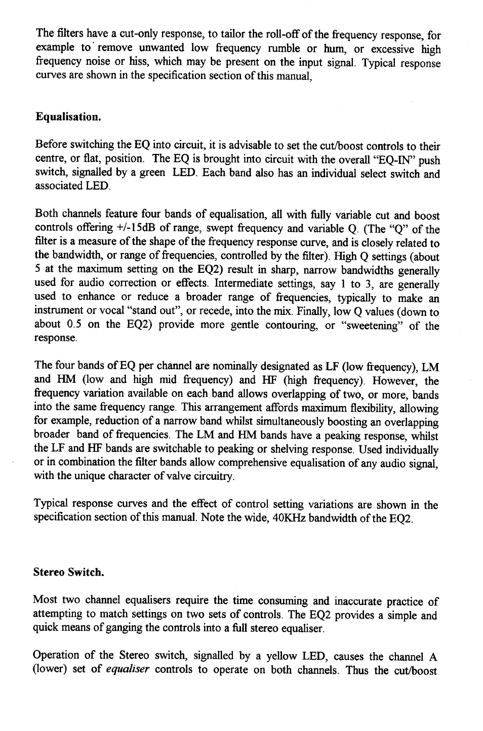 TL Audio EQ-2 User Manual | Page 11 / 19