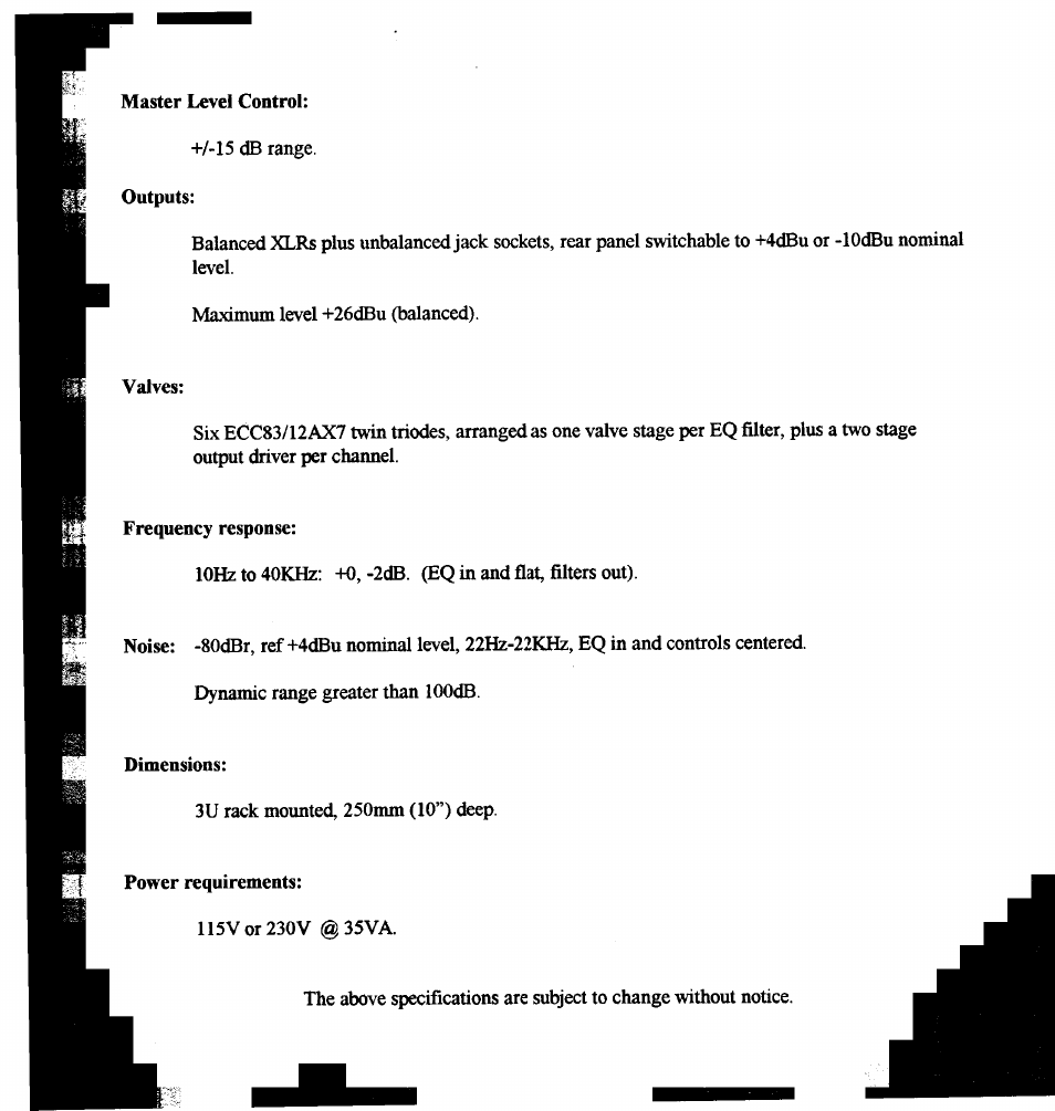 TL Audio EQ-2 User Manual | Page 14 / 19