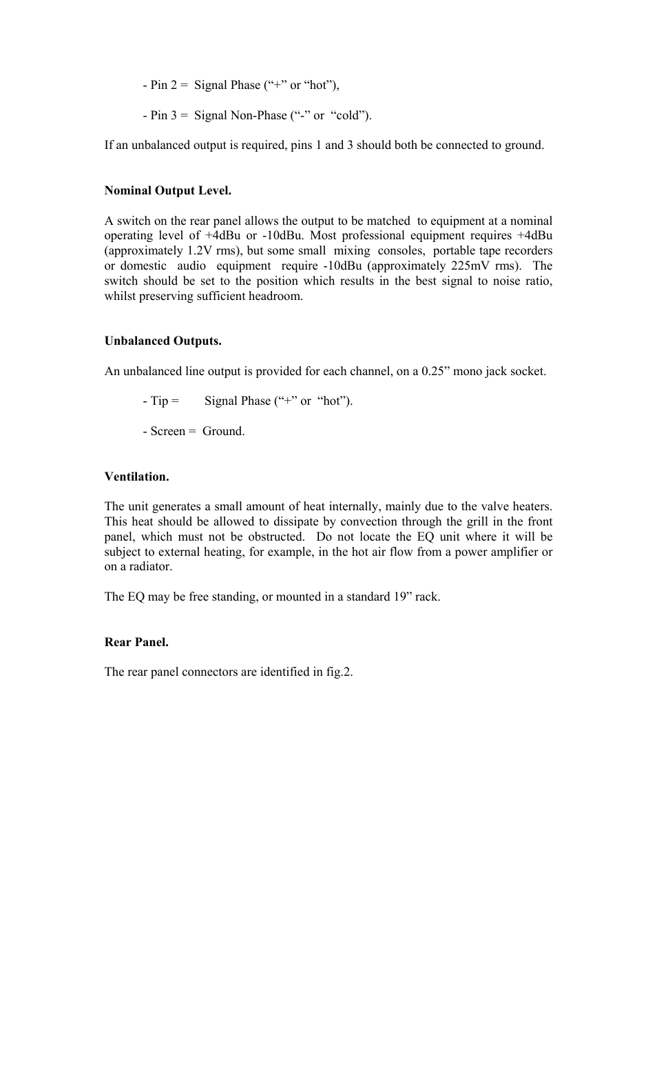 TL Audio EQ-2 User Manual | Page 7 / 19