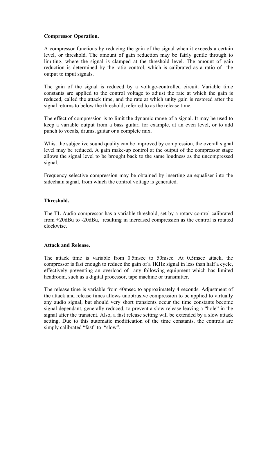 TL Audio C-1 User Manual | Page 11 / 16