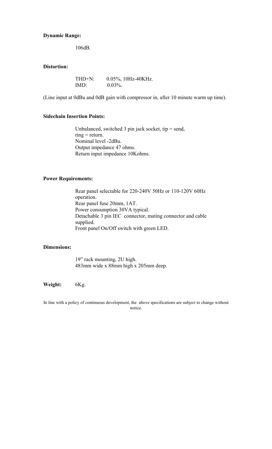 TL Audio C-1 User Manual | Page 15 / 16