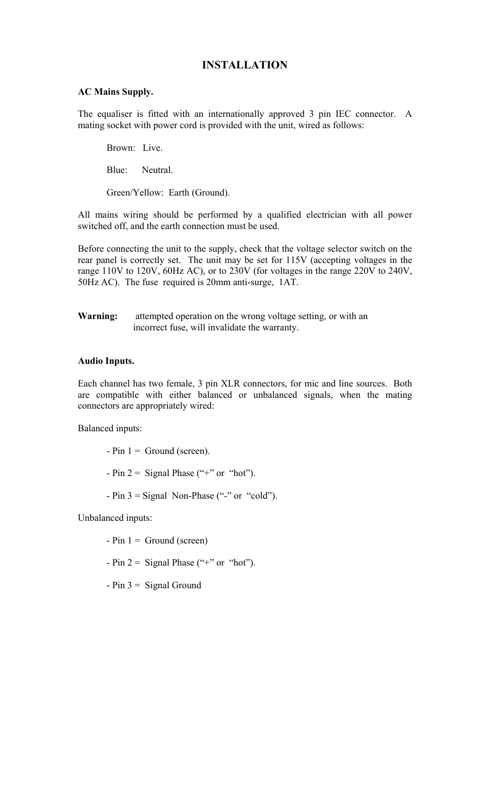 TL Audio C-1 User Manual | Page 7 / 16