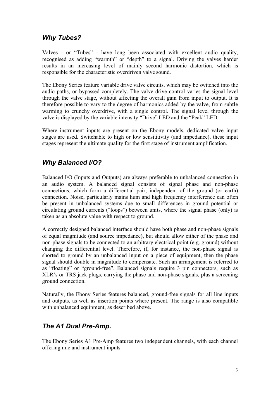 TL Audio A1 User Manual | Page 4 / 15