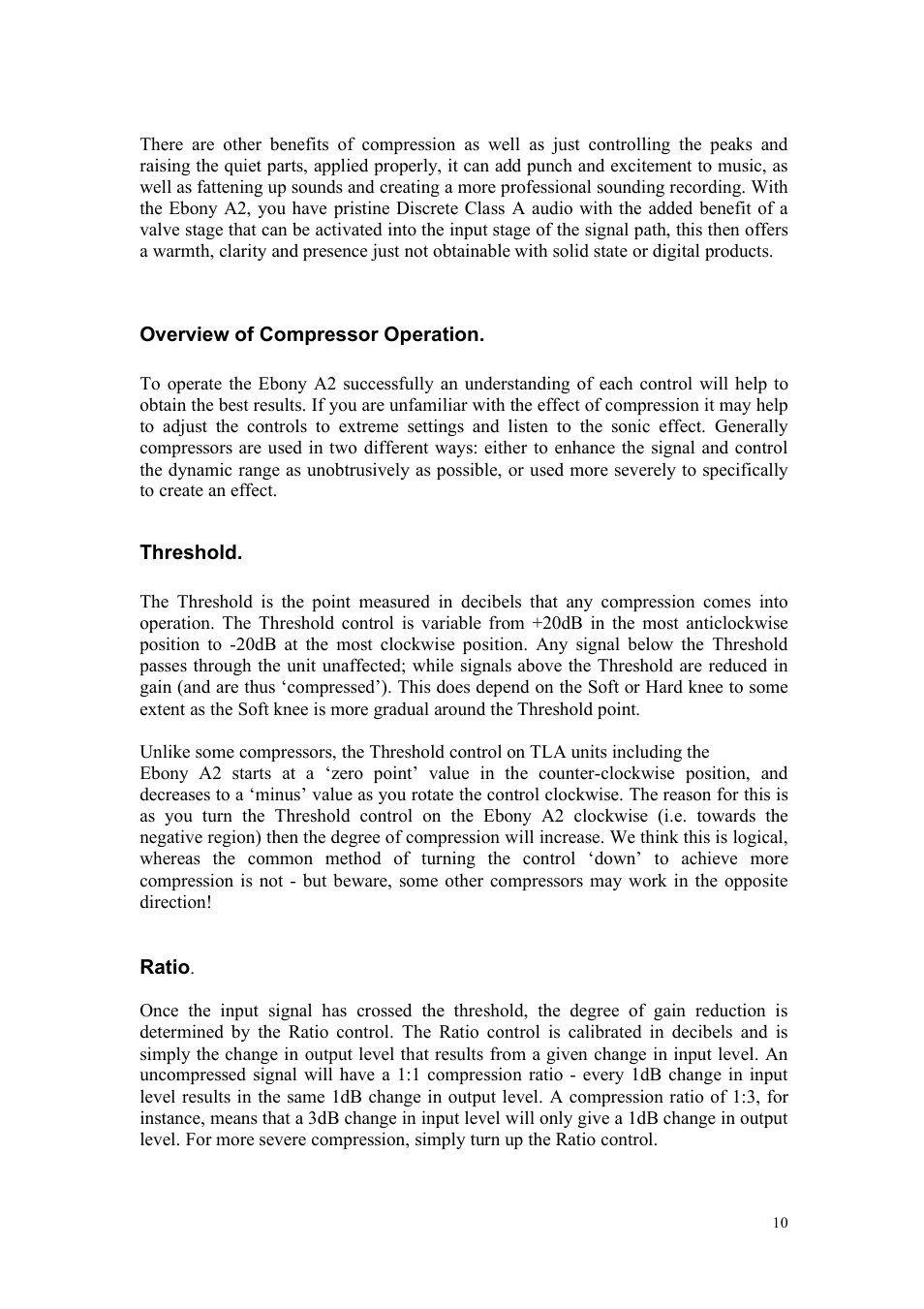TL Audio A2 User Manual | Page 11 / 21