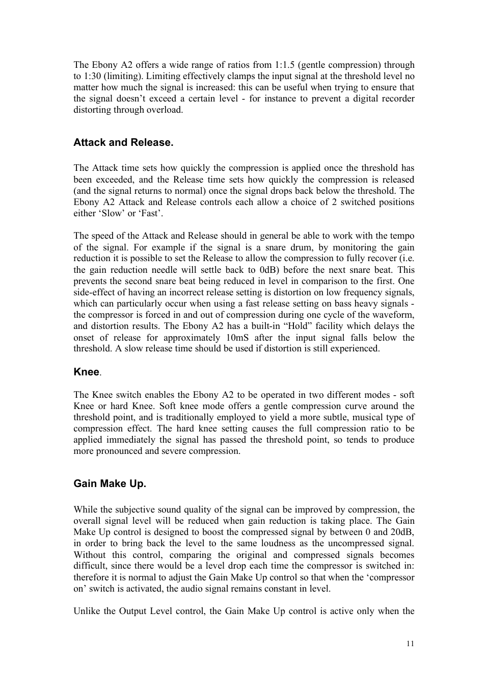 TL Audio A2 User Manual | Page 12 / 21
