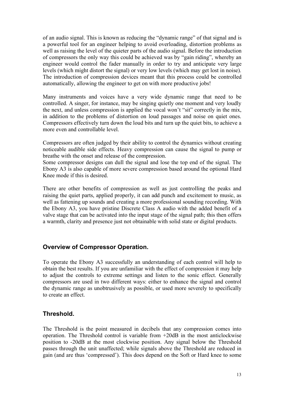 TL Audio A3 User Manual | Page 14 / 25
