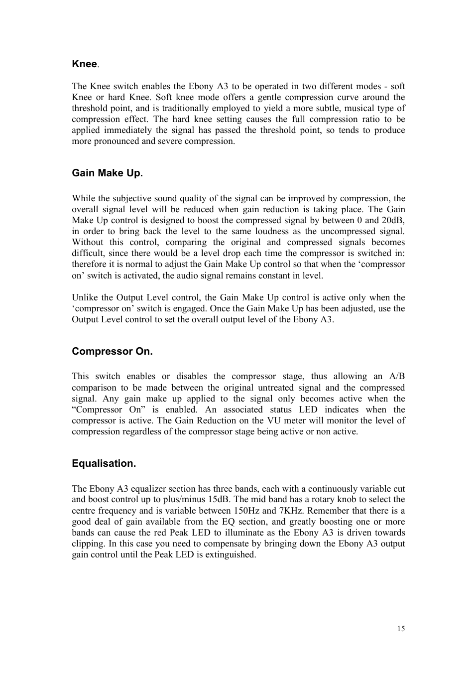 TL Audio A3 User Manual | Page 16 / 25