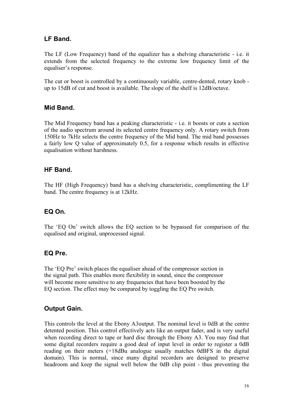 TL Audio A3 User Manual | Page 17 / 25