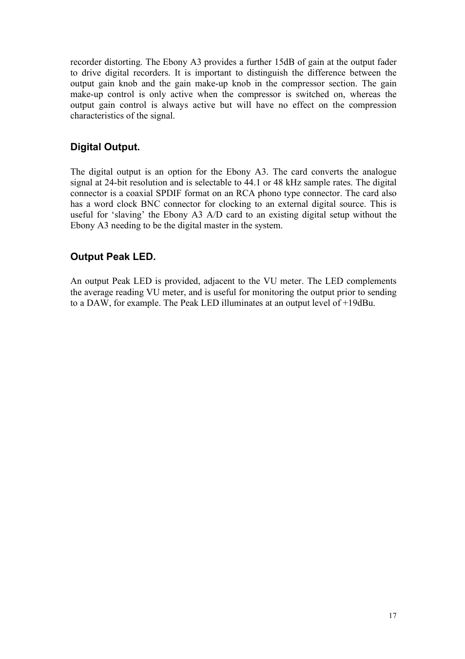 TL Audio A3 User Manual | Page 18 / 25