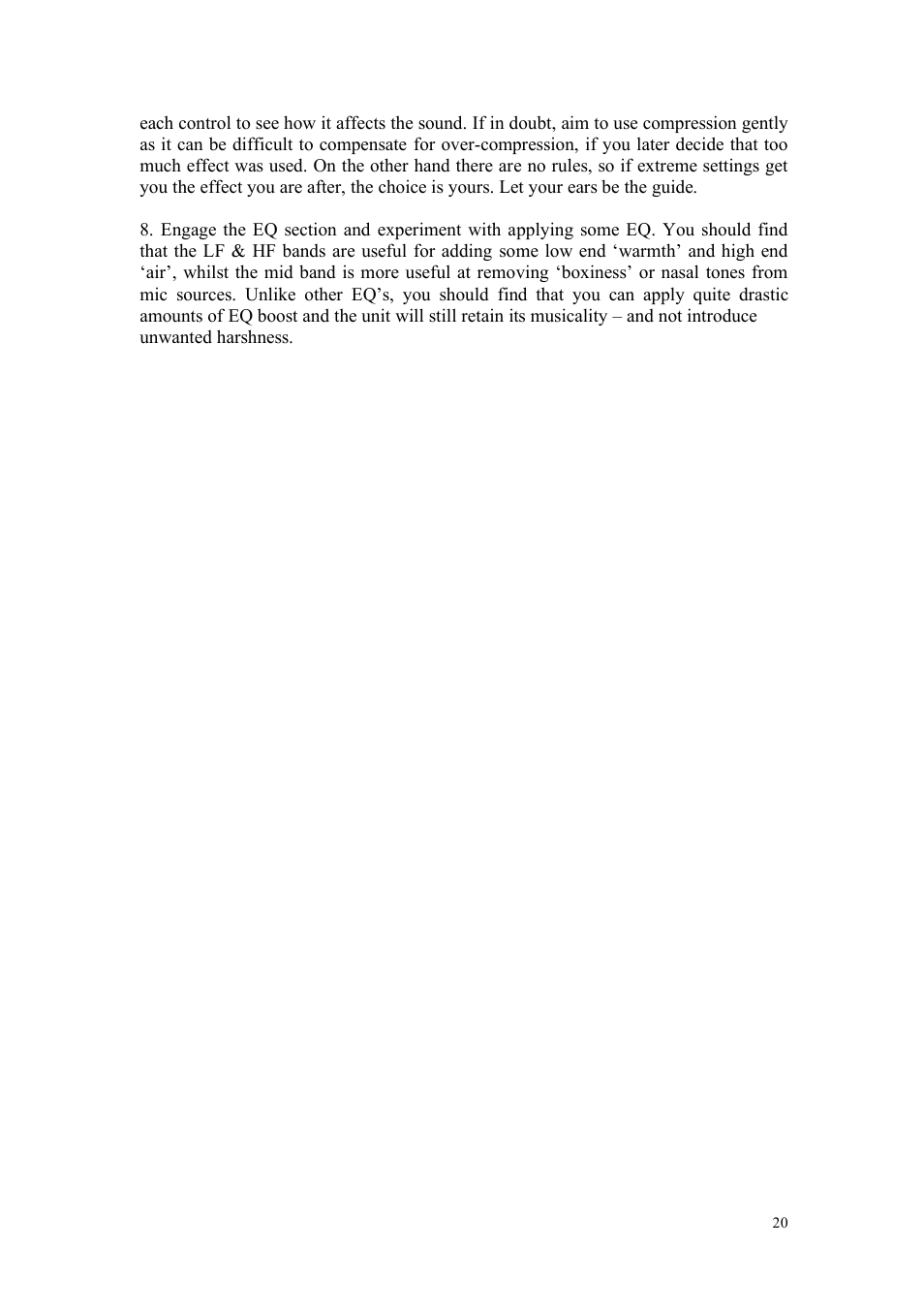 TL Audio A3 User Manual | Page 21 / 25