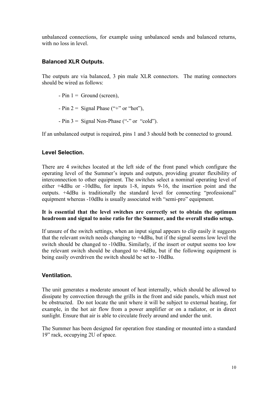 TL Audio A4 User Manual | Page 10 / 15