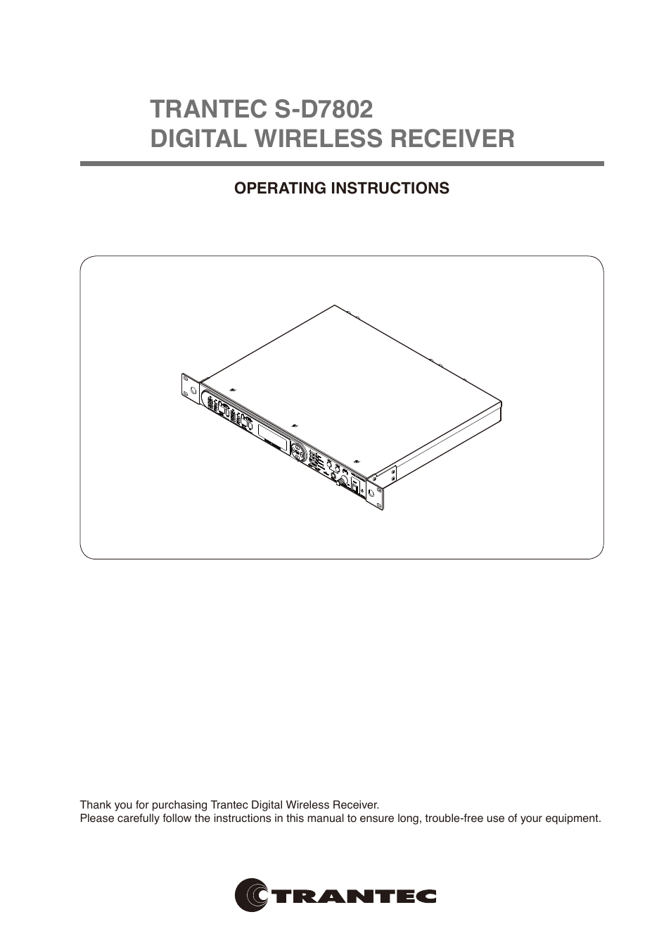 Toa S-D7802 User Manual | 40 pages