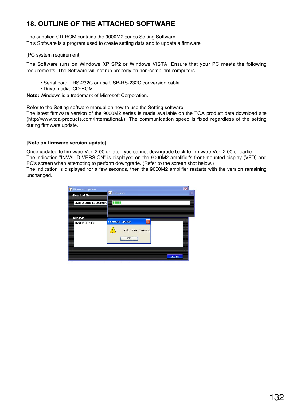 Outline of the attached software | Toa A-9240SHM2 User Manual | Page 132 / 163