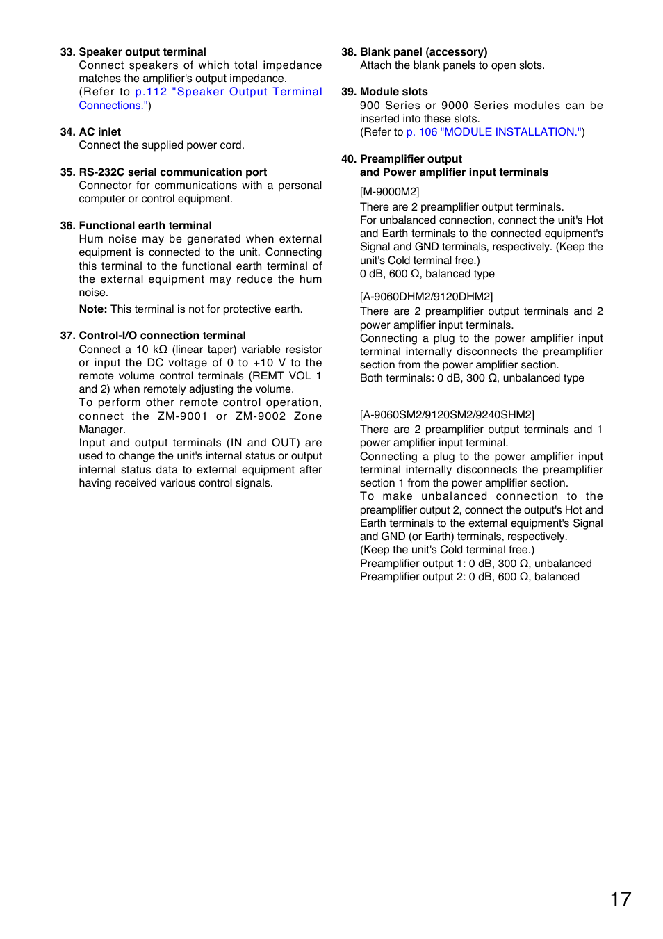 Toa A-9240SHM2 User Manual | Page 17 / 163