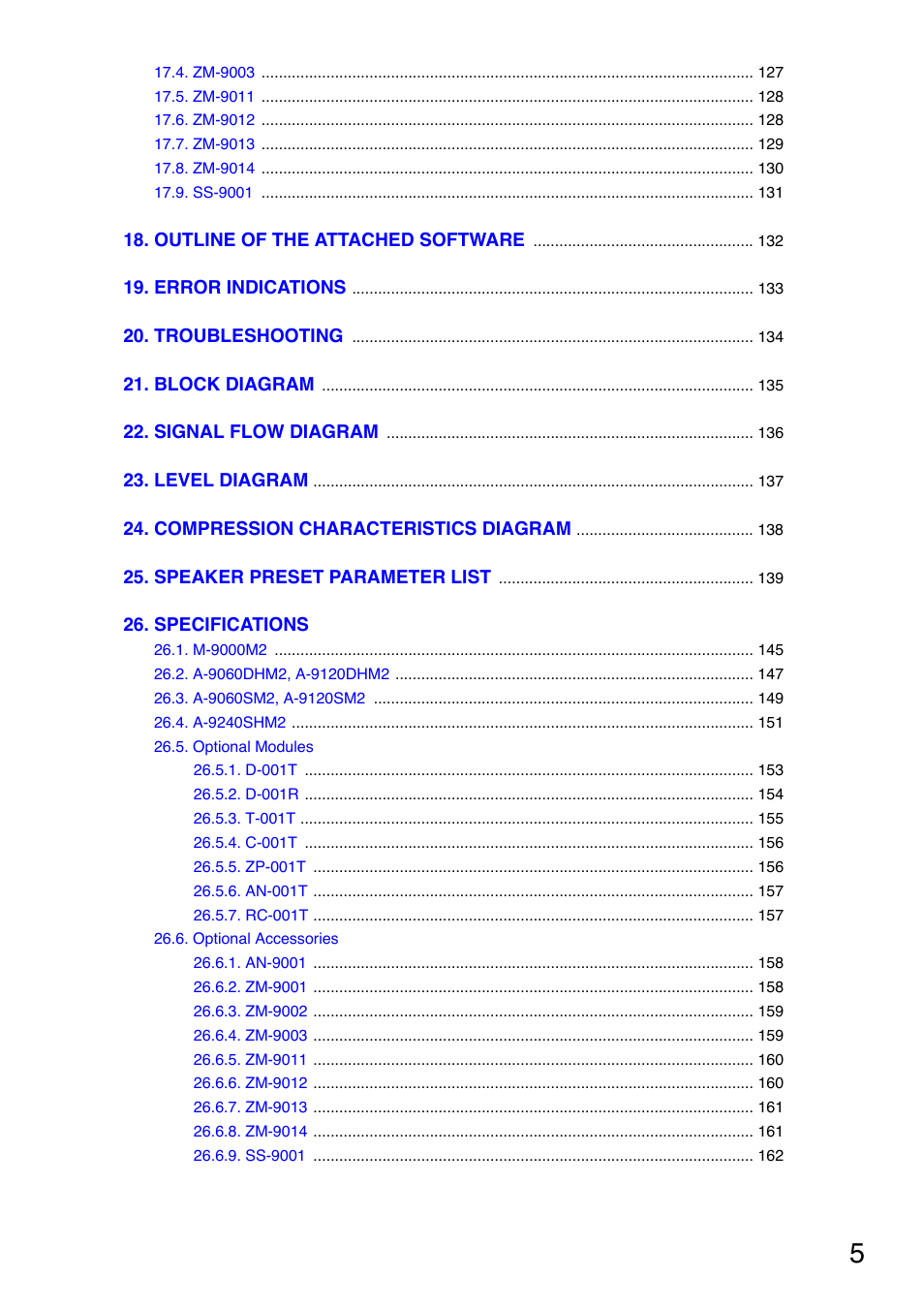 Toa A-9240SHM2 User Manual | Page 5 / 163