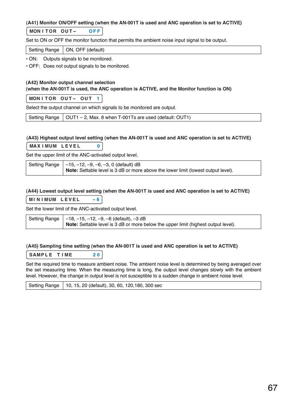 P.67-a41), P.67-a45), P.67-a43) | P.67-a44), P.67-a42) | Toa A-9240SHM2 User Manual | Page 67 / 163