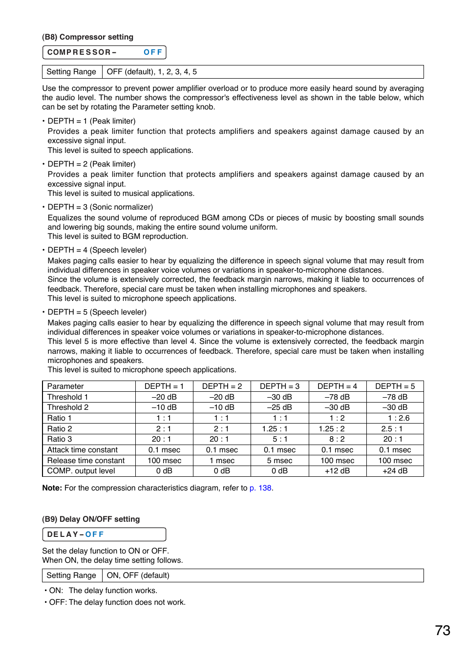 P.73-b9), P.73-b8) | Toa A-9240SHM2 User Manual | Page 73 / 163