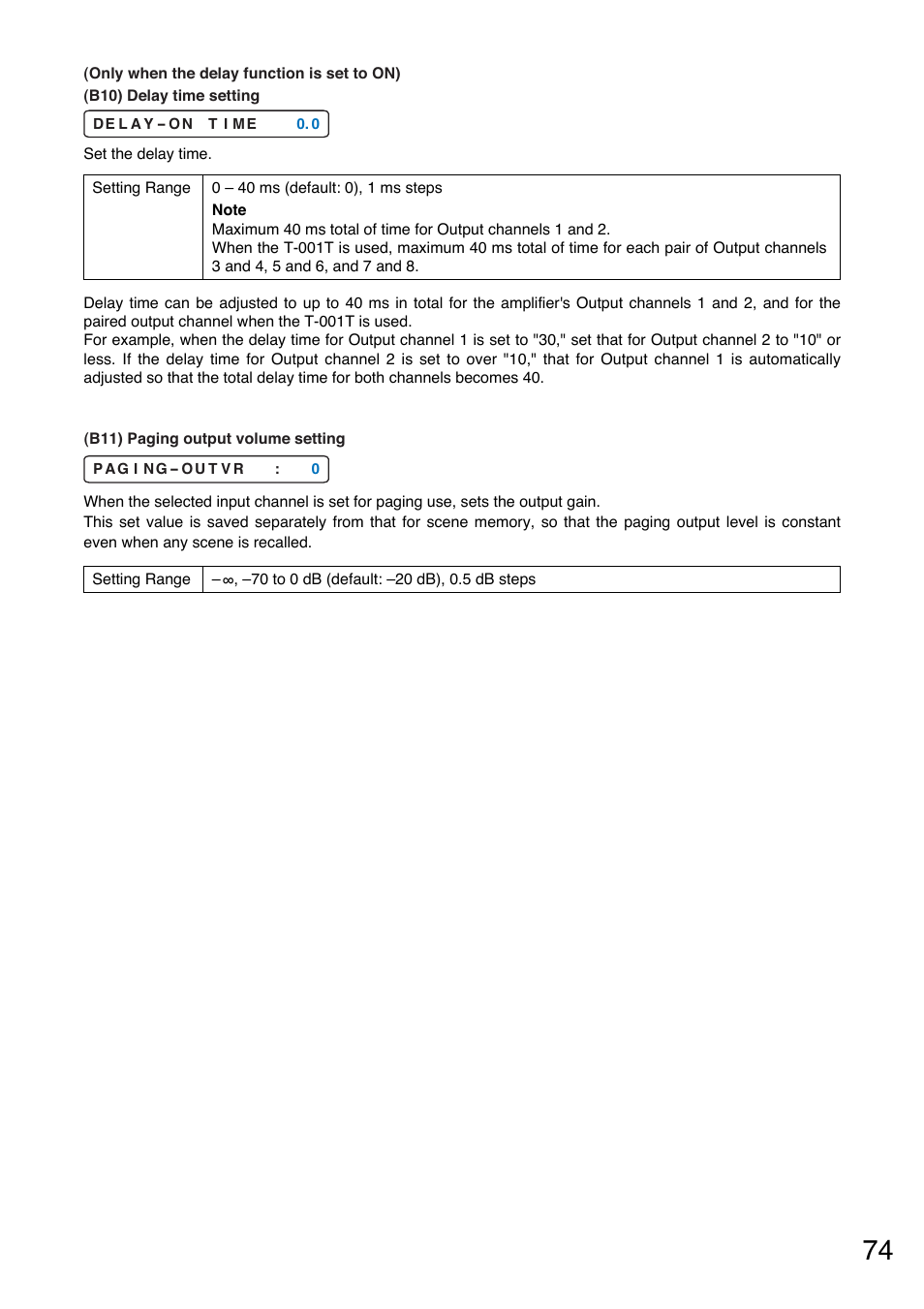 P.74-b10), P.74-b11) | Toa A-9240SHM2 User Manual | Page 74 / 163