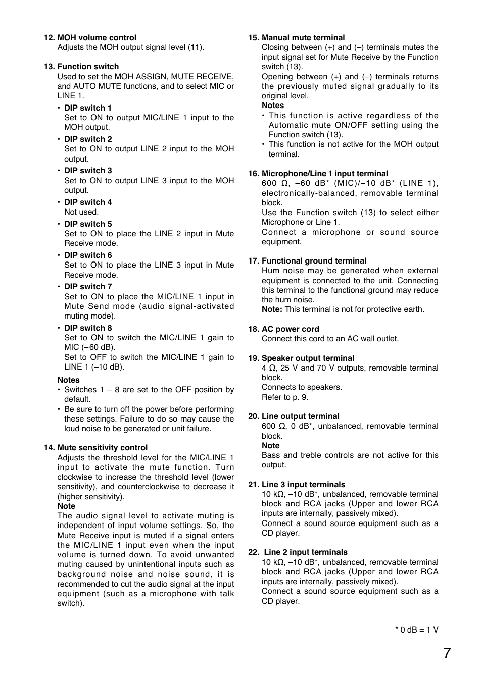 Toa BG-235 User Manual | Page 7 / 16